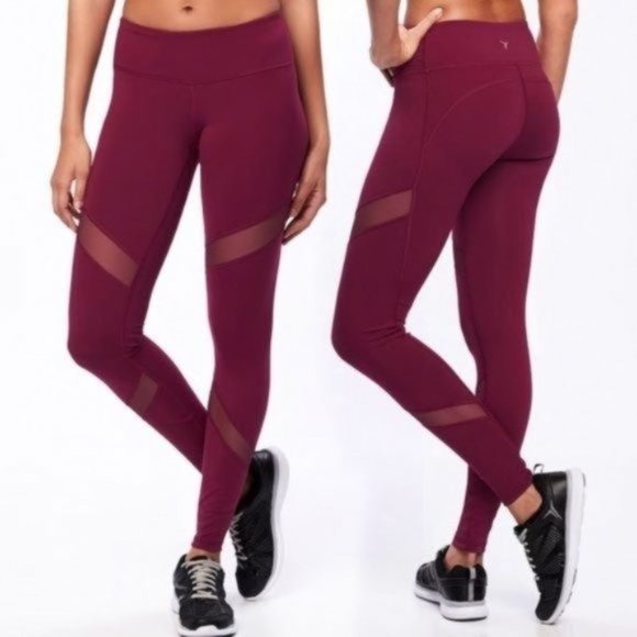 Old Navy Active Go-Dry Mesh Leggings High Rise Stretch Pilates Princess - Picture 1 of 8